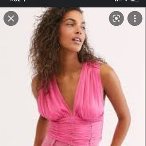 Free people pink Selene tank large